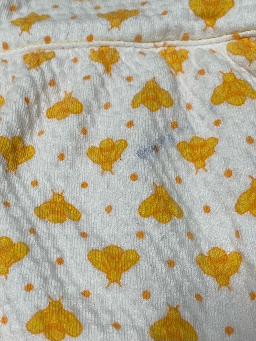 Vintage Gymboree Rainbow Tag Yellow Heart Bumble Bee Print Dress with Collar XS - Picture 6 of 6